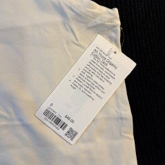LULU Lemon - All Yours Organic Cotton Tank - Oatmilk/Cream Color - NWT - Picture 5 of 5
